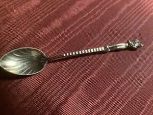 Vintage Art Nouveau Sterling Spoon With Nude Woman 4 Inches