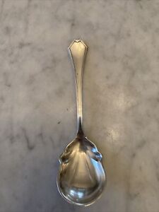 Ssmc Saart Sterling Silver Sugar Spoon Shell Bowl 5 1 2 