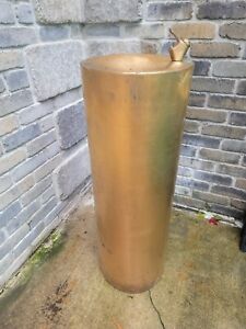 Vintage Filtrine Brass Pedestal 14 Round Drinking Fountain Detroit