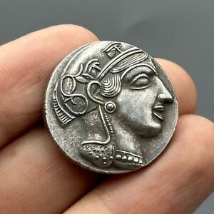 Beautiful Ancient Greek Athens Owl Rare Coin 