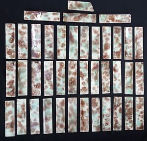 Lot Of 40 Reclaimed Multi Colored 6 Ceramic Fireplace Tiles