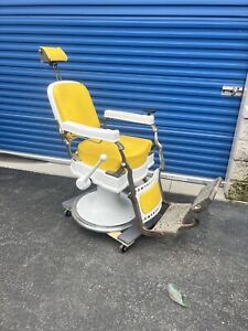 Koken Barber Chair With Working Hydraulics And Headrest Great Condition Ashtray