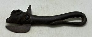 Old Cow Antique Primitive British Made English Kitchen Bull Head Can Opener
