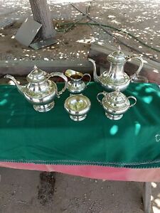 Reed Barton The Pilgrim Sterling 5 Piece Tea Set Total Weight 65 74 Oz Troy