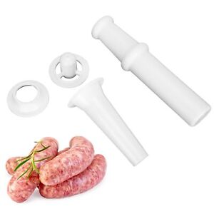 Universal Food Pusher Sausage Filler Nozzle Kubbe Attachment Kit Meat Grind Ac