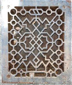 Vintage Cast Iron Floor Heat Grate Vent 11 1 4 X 9 1 2 Art Architectural Salvage