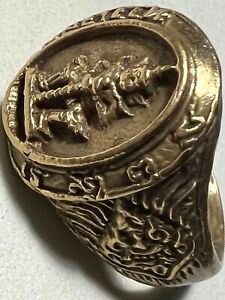 Thao Wet Suwan Ring Phra Lp Rare Old Thai Buddha Amulet Pendant Magic Ancient 57