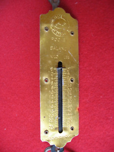 Antique Old Original Brass Regd Pocket Balance Scale Made In Germany Retro