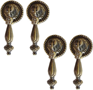 4 Pack Antique Style Bronze Metal Drawer Tear Drop Cabinet Decorative Pull Handl