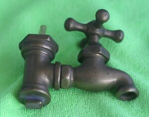 Vintage Brass Water Faucet Tap Spigot Steam Punk Antique Please Read Wow 