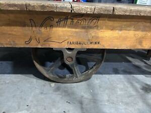 Vintage Industrial Nutting Industrial Cart 27x54x15 5 Yard Cart Coffee Table