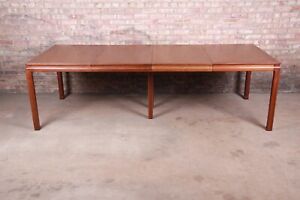 Edward Wormley For Dunbar Janus Collection Walnut Extension Dining Table
