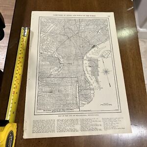 Antique Map 1914 City Of Philadelphia Pennsylvania 11x15 Inches
