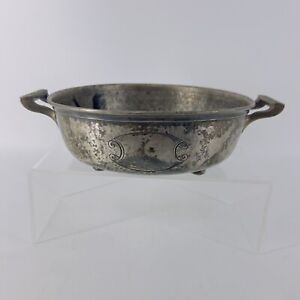 Poole Silver 4026 Hand Hammered Bowl Vintage Silverplate Serving Bowl