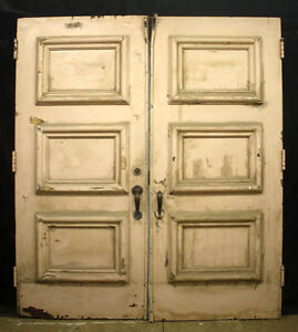 2 Pair Avail 72 X83 X2 Antique Vintage Wood Wooden Double Entry Exterior Doors