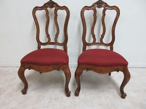Pair Ethan Allen Tuscany French Country Dining Room Side Chairs B
