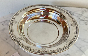 Wallace Art Nouveau Sterling Silver Round Serving Bowl 9 1 8 Inch Across 8 6 Oz