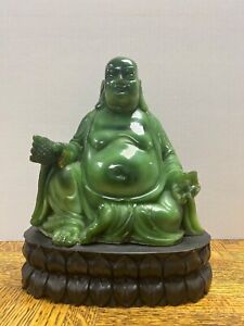 Green Jade Like Buddha Statue