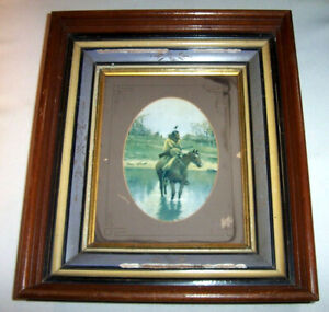 Ca 1880 Antique Eastlake Shadowbox Frame For 8 X 10 Picture Deep Walnut