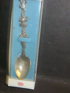 Sterling Bm Co St Thomas Souvenir Spoon In Original Box 4 1 2 Guitar Dancing