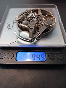 94 9 Grams Clean Scrap 925 Sterling Silver Items Tested No Stones Some Wearable