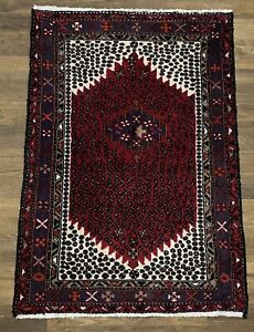 Antique Persien Hamadan Oriental Tribal Hand Knotted Wool Rug 40 X57 