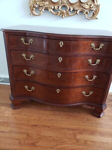 Kindel National Trust 4 Drawer Solid Mahogany Chippendale Chest