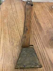 Antique Vintage Cow Bell With Leather Strap Heavy Metal Bell Ringer