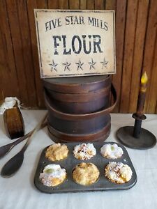 Farm Vintage Primitive Country Homestead Style Five Star Flour Mill Kitchen Sign