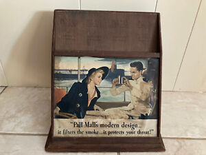 Vintage Pall Mall Cigarette Advertising General Store Display Stand 1940 S