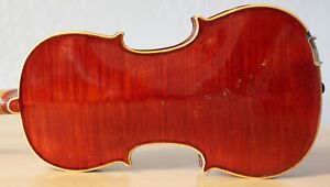 Old Vintage Violin 4 4 Geige Viola Cello Fiddle Label Enrico Marchetti Nr 1528