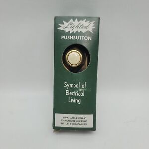 New Vintage 1960 S Lighted Pushbutton Total Electric Home Door Bell