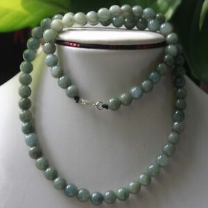 Gemstone 100 Natural Grade A Jade Jadeite Beautiful Oily Green Necklace N288