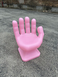 Pale Pink Right Hand Shaped Chair 32 Tall Adult 70s Retro Icarly New