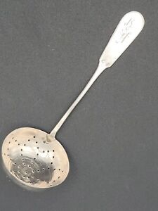 Antique Russian 84 Silver Tea Sugar Spoon Ladle Unusual C 1900 Maker Nam Fine