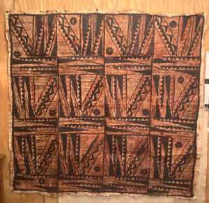 Large Old Or Antique Tapa Cloth Tribal Oceanic Possibly Hawaiian New Zealand