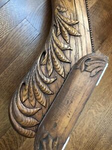 Antique Carved Newel Post Top Cap Hand Carved Oak 1890s
