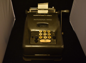 Vintage 1940s Remington Rand Adding Calculating Machine Working W Paper Ink
