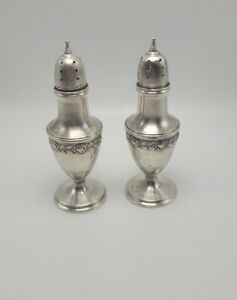 Mueck Carey Royal Rose Sterling Silver Salt And Pepper Shakers Not Weighted