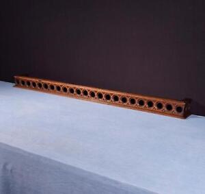 46 Antique French Shelf Plate Rail In Solid Walnut Wood Salvage