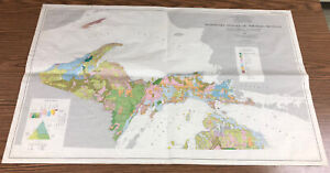 Quaternary Geology Of Northern Michigan Canvas Map 1982 33 75 X 54 5 Upper Mi