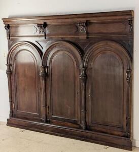 7 Foot Gothic Antique Walnut Wood Paneling Wainscoting 4 Available 26 Total 