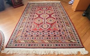 Nice Vintage 42 X 66 Tribal Style Kilim Carpet Rug Bought At Istanbul Turkey