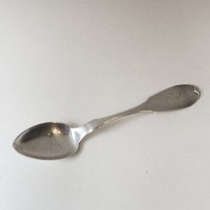 James Watts Coin Silver Spoon 6 1 8 Inch Mono Fred Fwr 18 7g Cp Brown