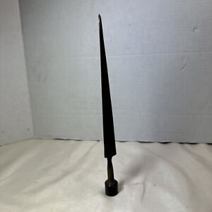 Antique Copper From Iowa Barn Lightning Rod Weathervane Point Tip Finial