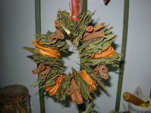 Primitive Fresh Dried Orange Slice Cinnamon Bay Wreath