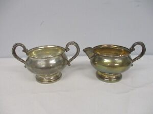 Antique Fisher Weighted Sterling Silver Open Sugar Bowl Creamer 723