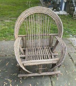 Vintage Bentwood Old Hickory Rustic Adirondack Hunting Camp Armchair