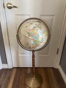 Replogle World Classic 12 Diameter Globe W Metal Floor Stand 38 