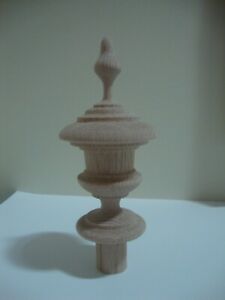 Maple Wood Finial Unfinished For Newel Post Finial Or Cap Maple Finial 625